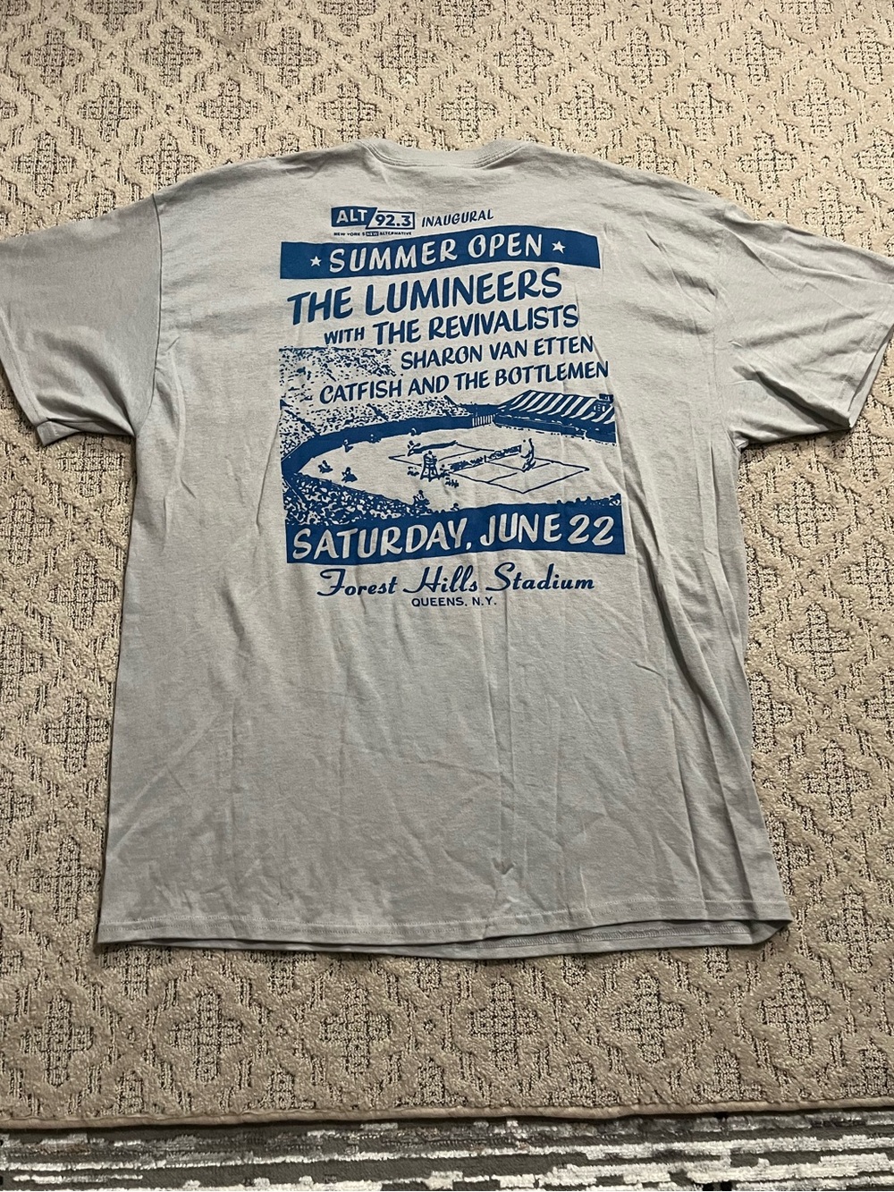 🎸 '19 The Lumineers & The Revivalists Queens NY Summer Forest Hills Unworn Tee - Picture 2 of 13